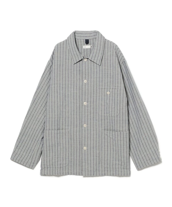 BEAMS PLUS（ビームス プラス）ts(s) / Alternate Stripe Linen