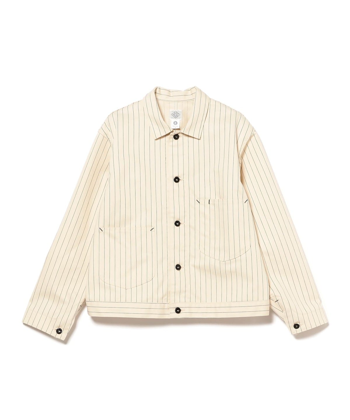 POST OVERALLS ポストオーバーオールズ / #1110R-HBS Mechanic Blouse 2: HBT stripe natural ブルゾン MEN natural S POST OVERALLS ポストオーバーオールズ / #1110R-HBS Mechanic Blouse 2: HBT stripe natural ブルゾン MEN natural S