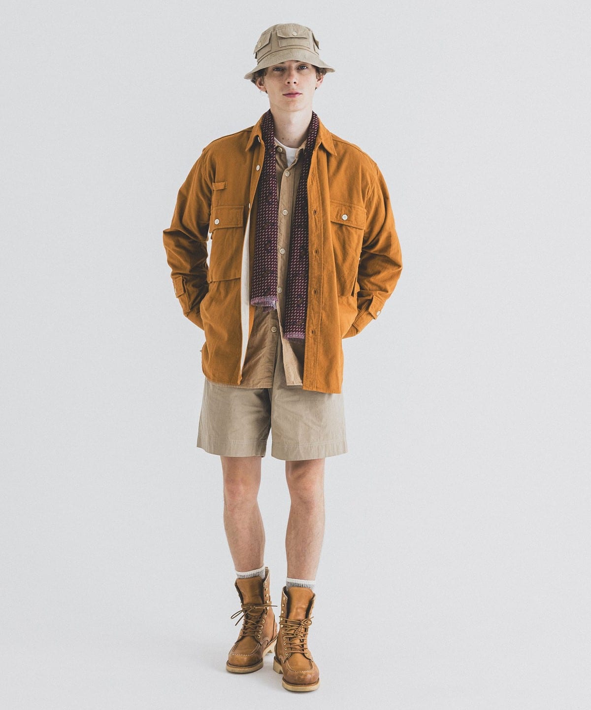 【別注】MOUNTAIN RESEARCH マウンテンリサーチ / Game Shirt Flannel ブルゾン MEN D. ORANGE M 【別注】MOUNTAIN RESEARCH マウンテンリサーチ / Game Shirt Flannel ブルゾン MEN D. ORANGE M