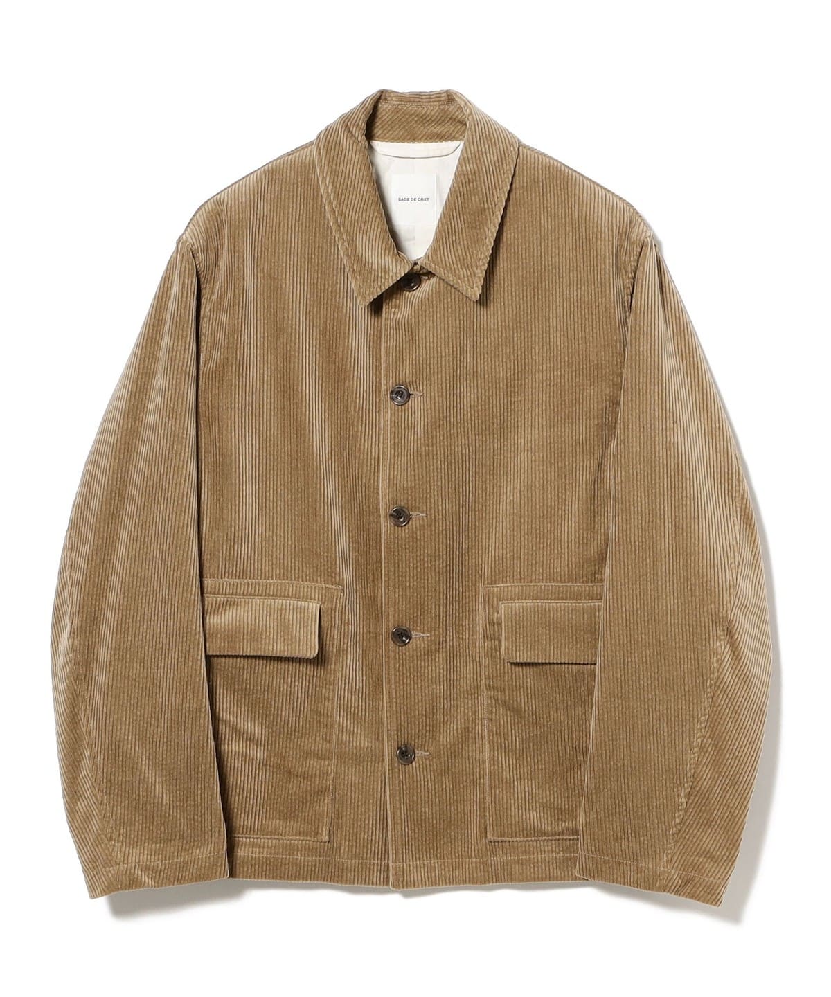 sage de cret サージュデクレ / Corduroy Coverall Jacket ジャケット MEN Beige S sage de cret サージュデクレ / Corduroy Coverall Jacket ジャケット MEN Beige S