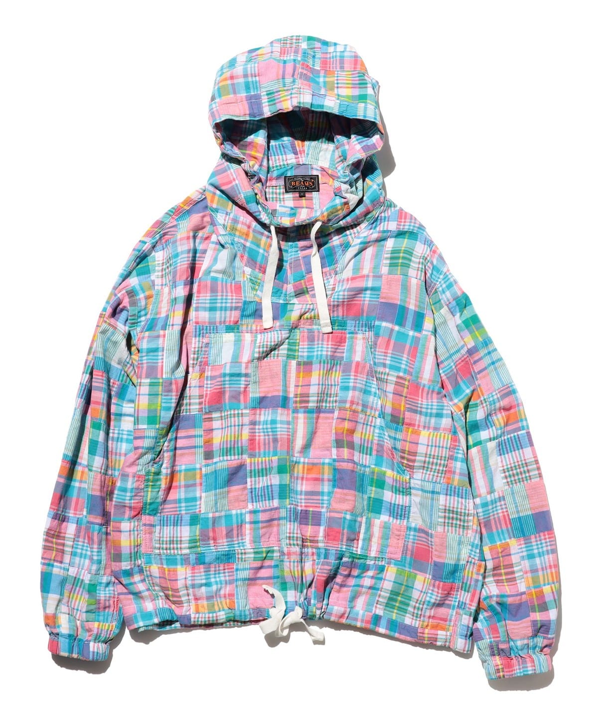 BEAMS PLUS（ビームス プラス）MIL Smock Patchwork Madras Pink