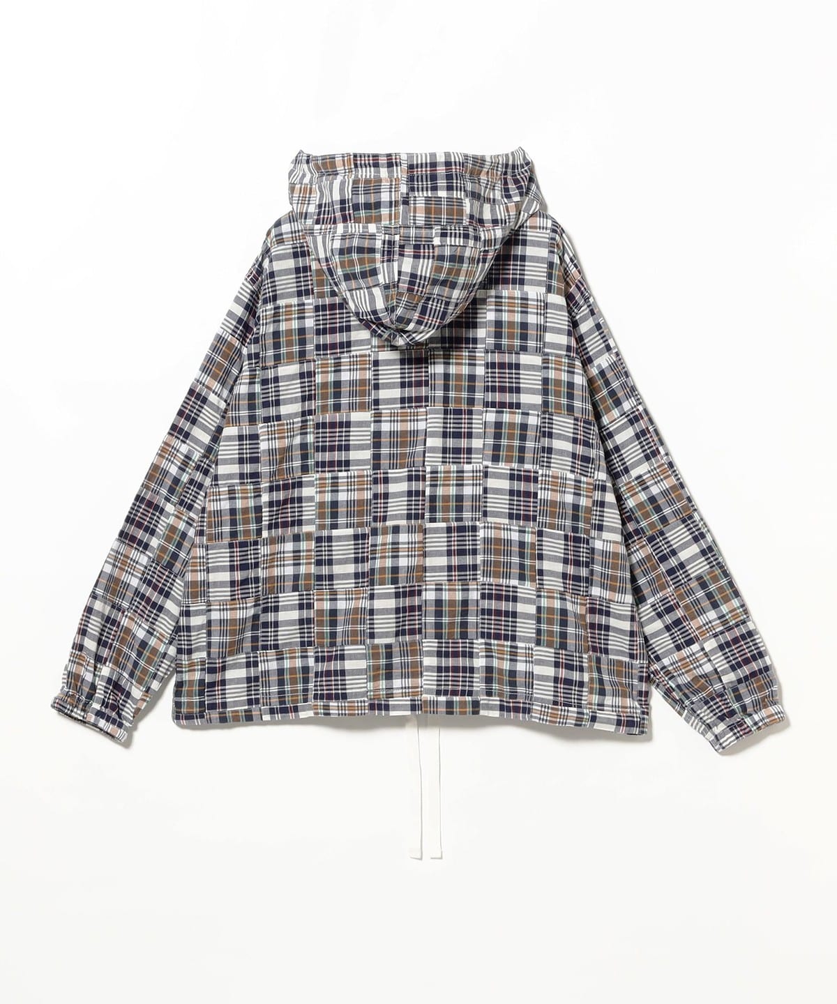 BEAMS PLUS BEAMS PLUS Smock Patchwork Madras Navy (Blouson
