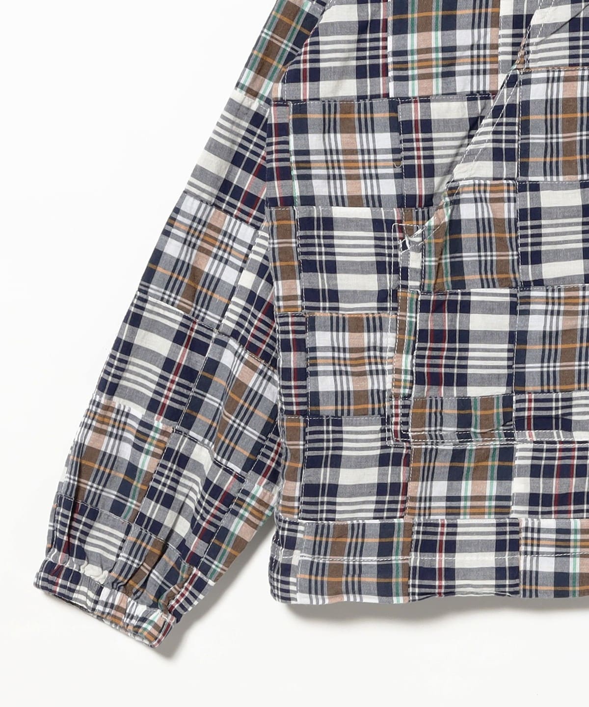 BEAMS PLUS（ビームス プラス）MIL Smock Patchwork Madras Navy