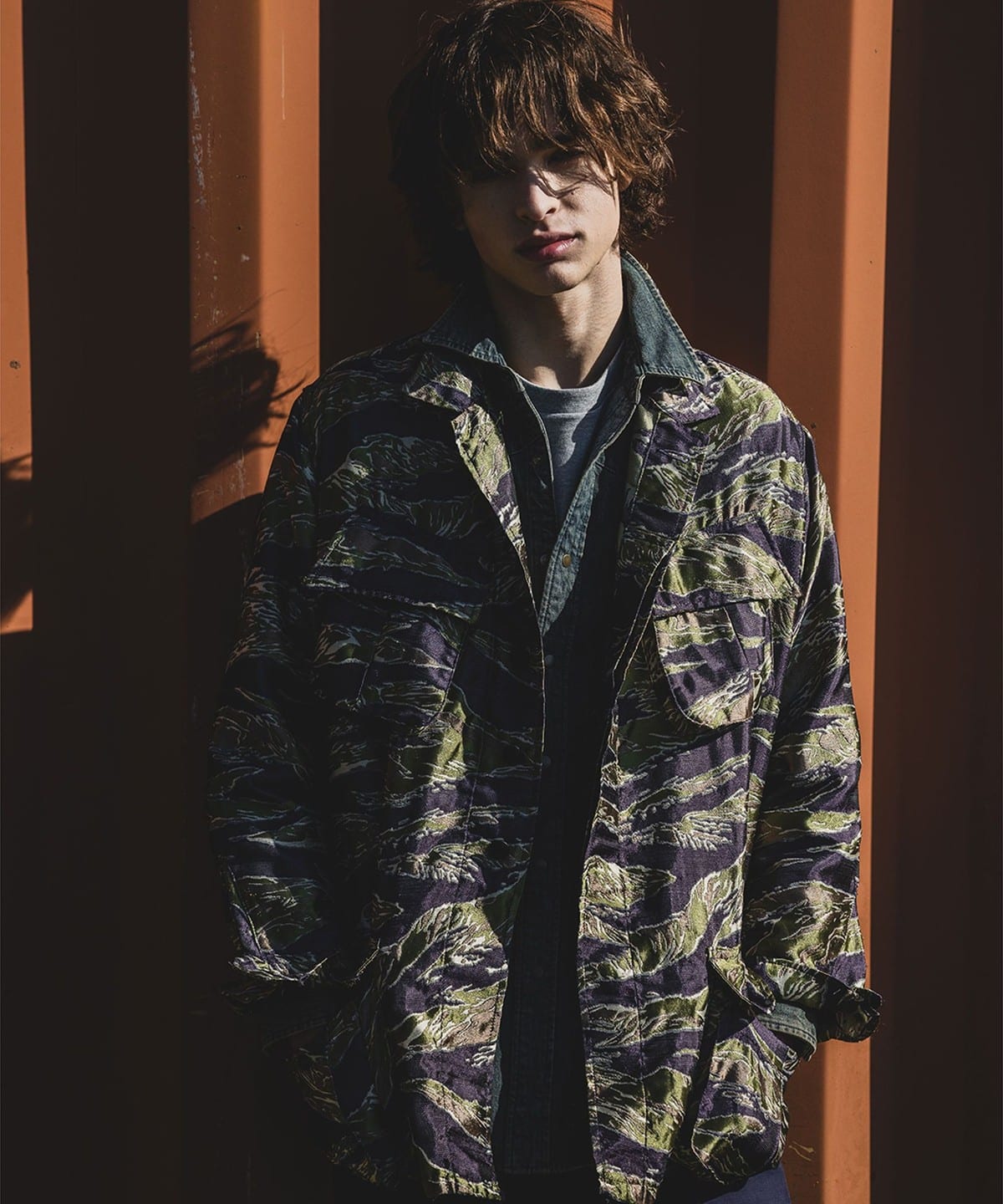 BEAMS PLUS（ビームス プラス）MIL Fatigue Jacket Tiger Stripe Mesh