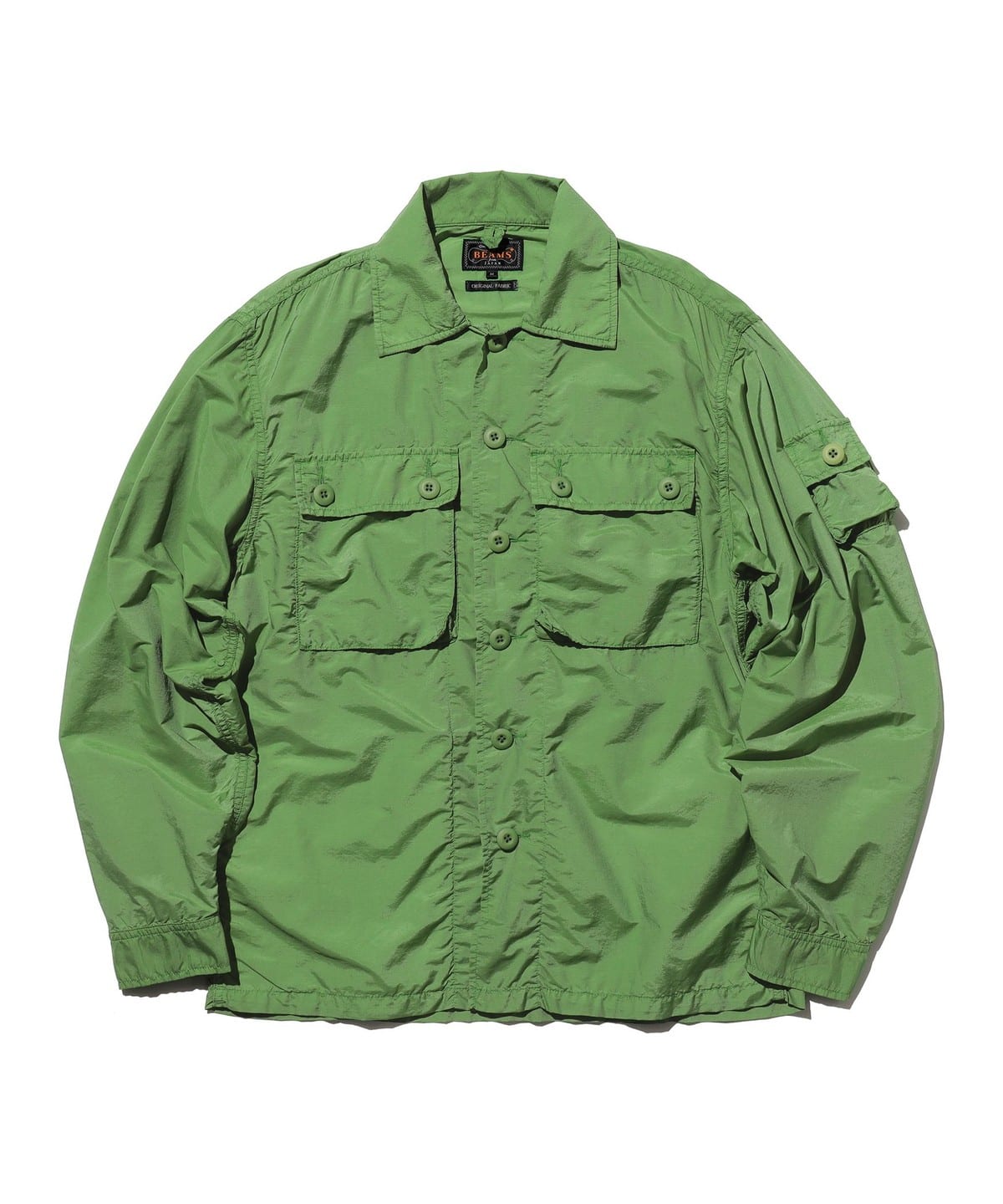 BEAMS PLUS ビームスプラス×小松精錬 ミリタリージャケット BEAMS PLUS（ビームス プラス）MIL SHT-JAC NYCO Rip stop Pigment Dye