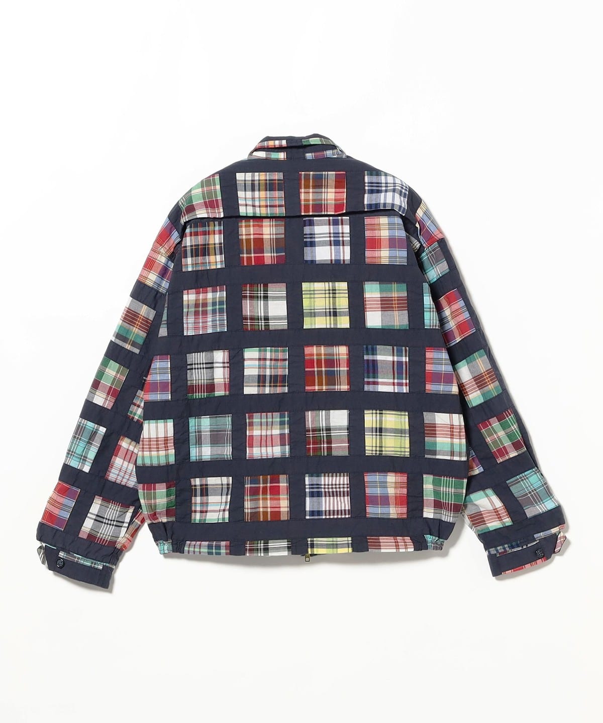 値下げ！極美品★ビームスプラスマドラスパッチワークブルゾン BEAMS PLUS（ビームス プラス）Short Blouson Window Patchwork Madras