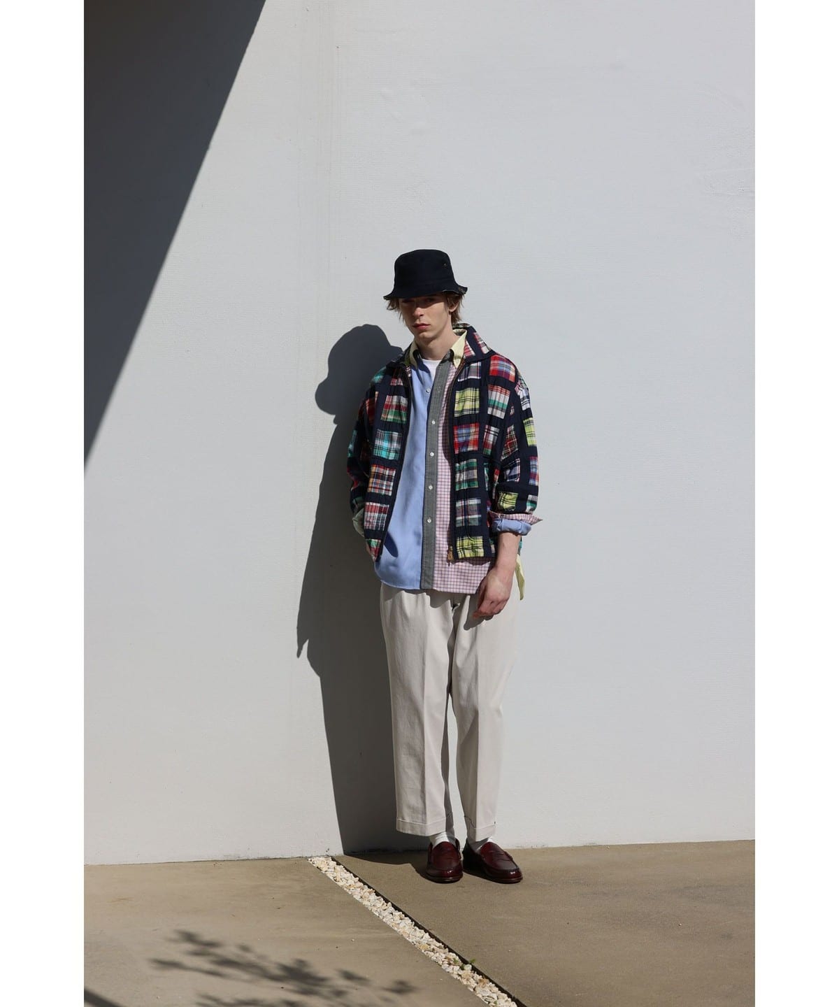 BEAMS PLUS（ビームス プラス）Short Blouson Window Patchwork Madras