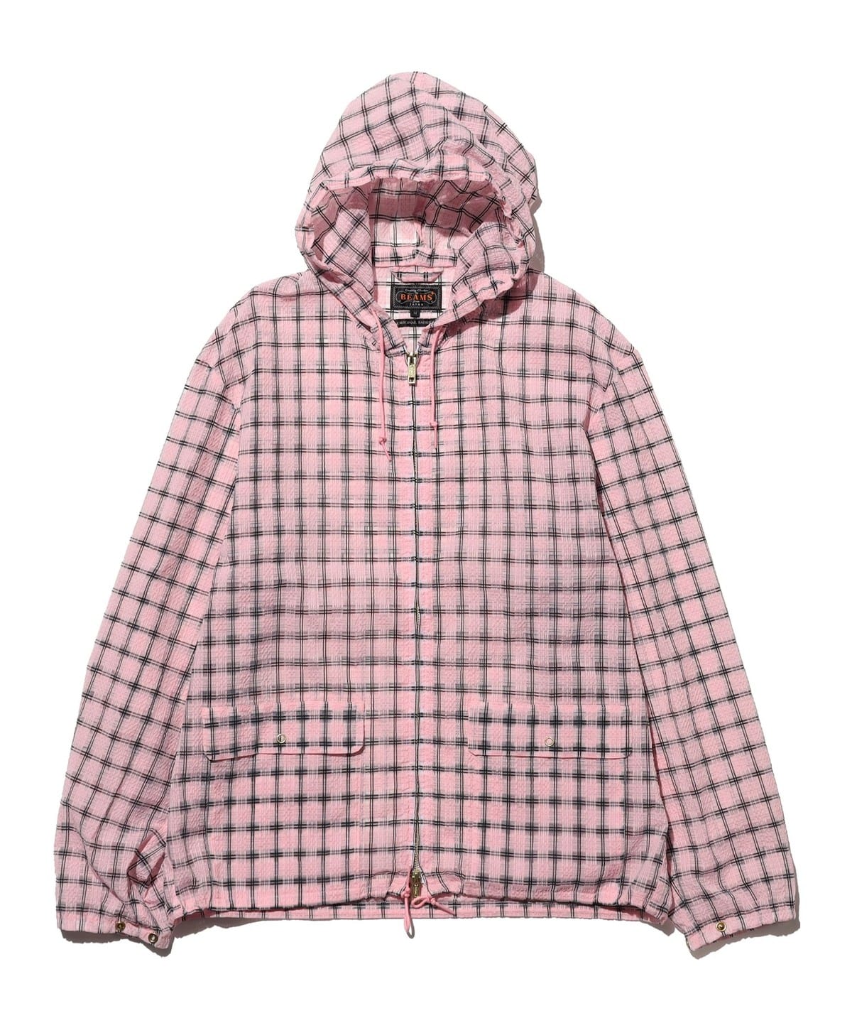 BEAMS PLUS（ビームス プラス）Swing Jacket Hoodie Nylon Airy Plaid