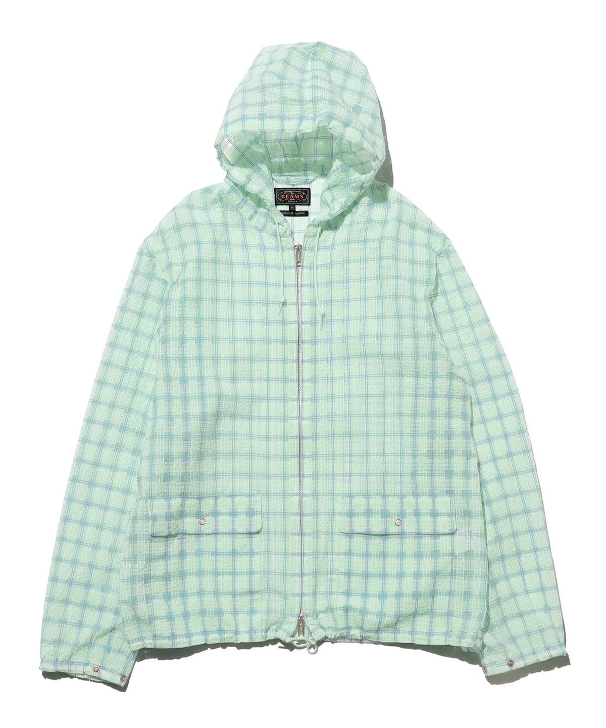 BEAMS PLUS（ビームス プラス）Swing Jacket Hoodie Nylon Airy Plaid