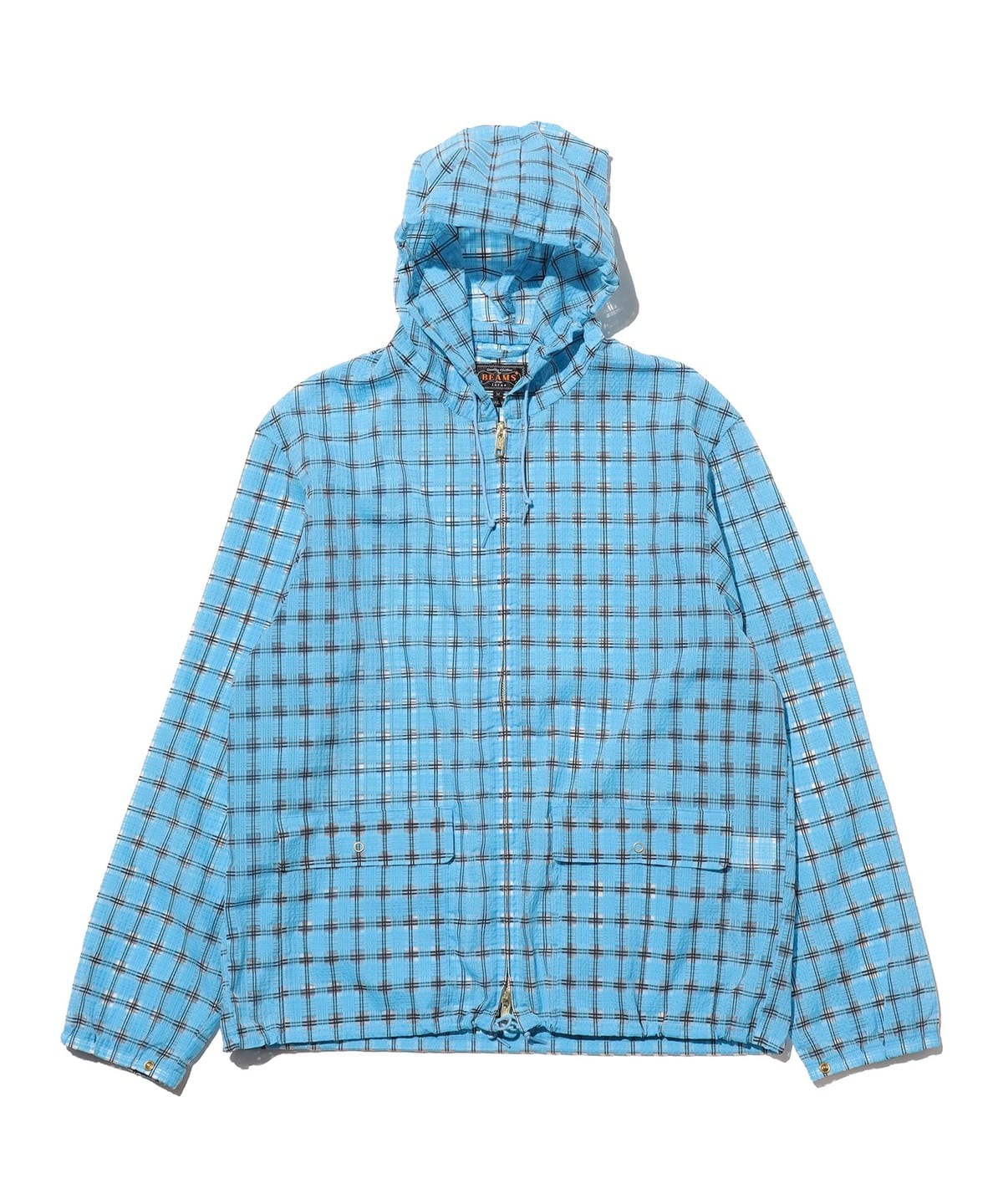 ジャケット・アウター BEAMS PLUS Swing Jacket Hoodie BEAMS PLUS Swing Jacket Hoodie Nylon Airy Plaid (BEAMS PLUS
