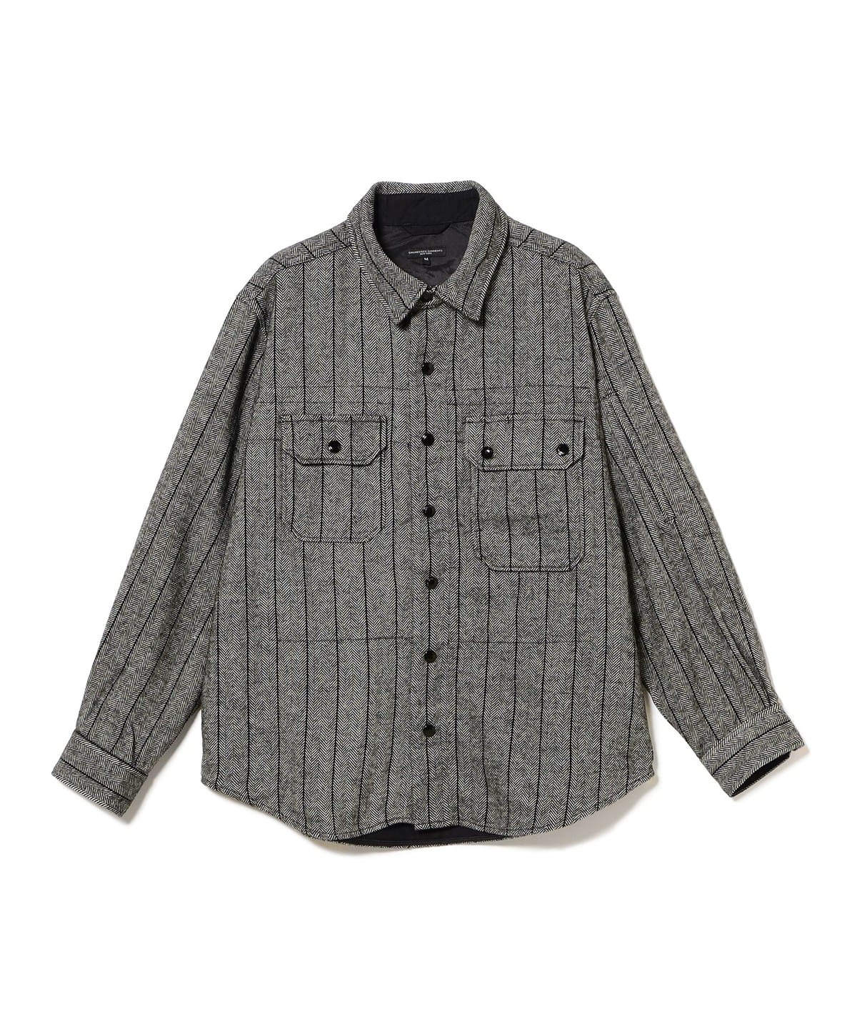 ENGINEERED GARMENTS エンジニアド ガーメンツ / CPO SHIRT - WOOL STRIPED HB ブルゾン MEN A-Dk. Grey S ENGINEERED GARMENTS エンジニアド ガーメンツ / CPO SHIRT - WOOL STRIPED HB ブルゾン MEN A-Dk. Grey S