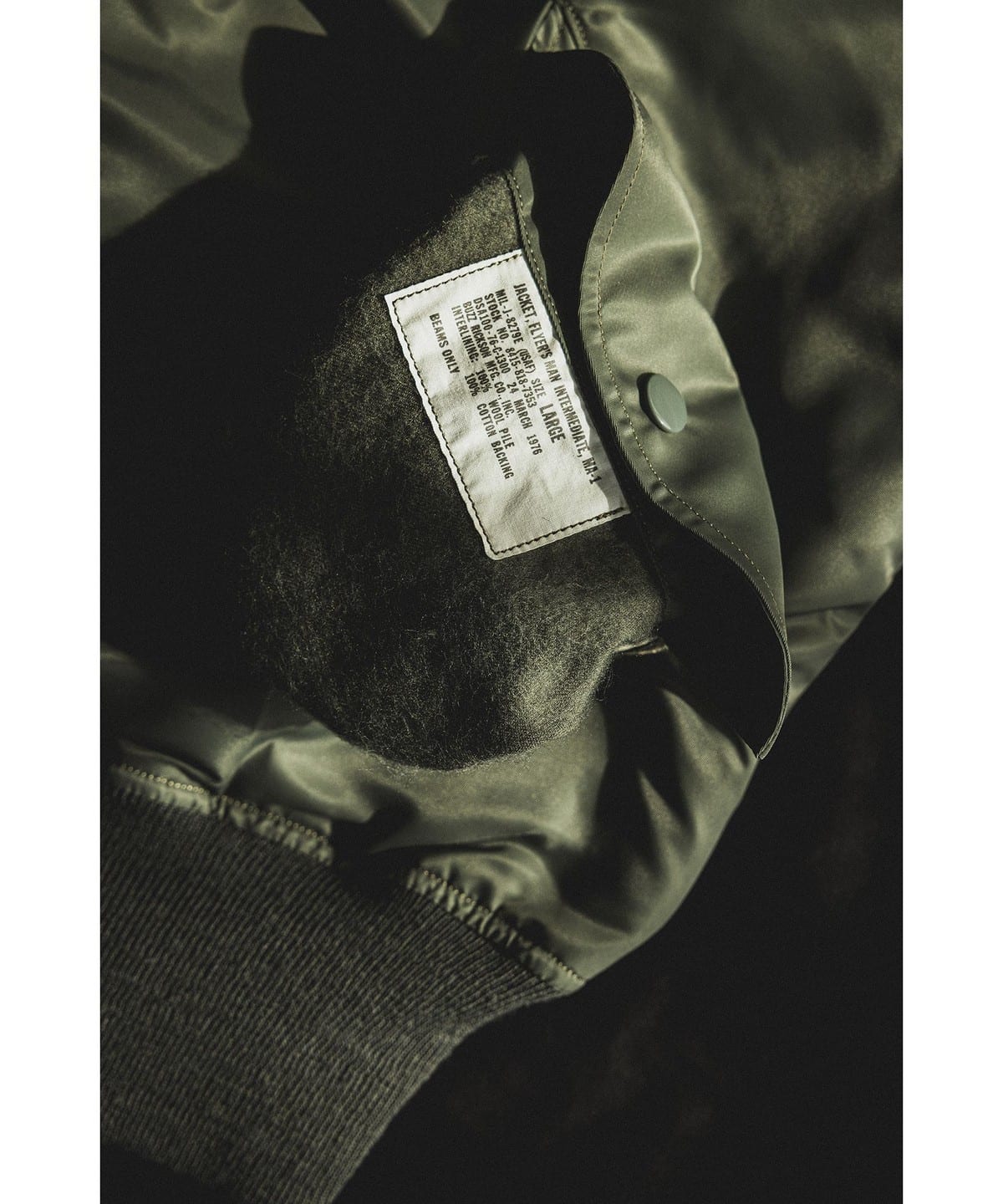 BEAMS PLUS（ビームス プラス）【別注】BUZZ RICKSON'S / Type MA-1 E