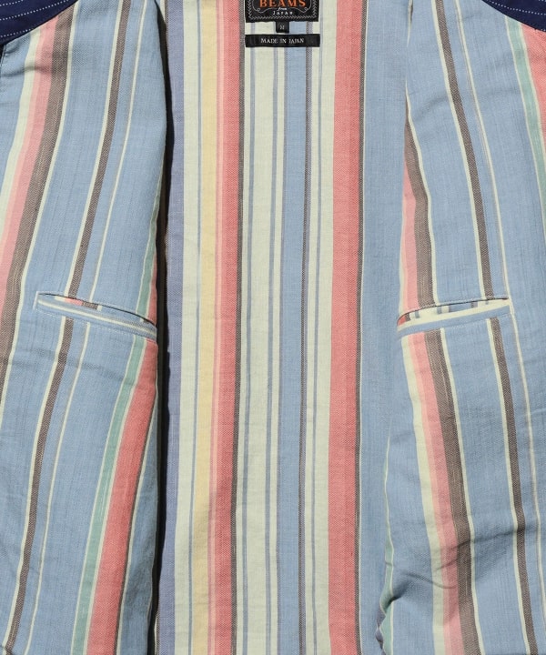 Zip Short Blouson Indigo