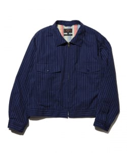 Zip Short Blouson Indigo