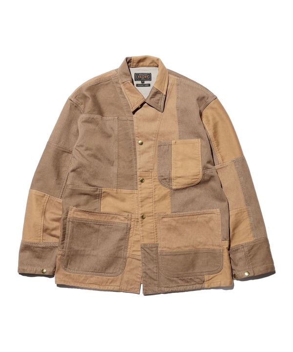 MIL Chore Jacket OC Brown Patchwork
