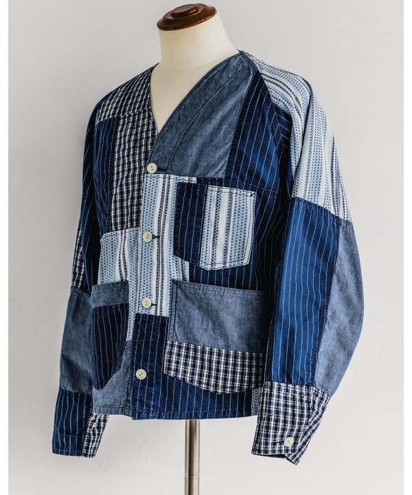 Engineer Jacket Indigo Patchwork