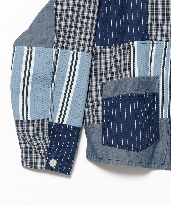 Engineer Jacket Indigo Patchwork