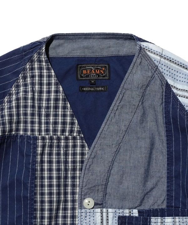 Engineer Jacket Indigo Patchwork