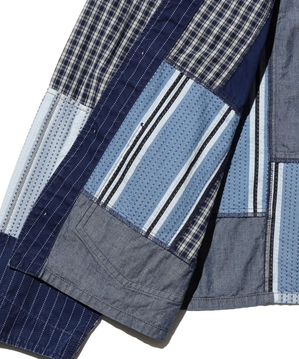Engineer Jacket Indigo Patchwork
