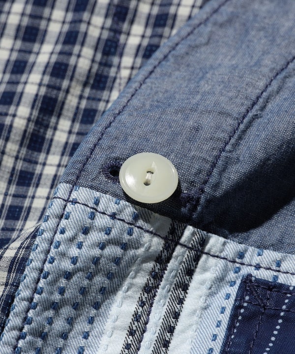 Engineer Jacket Indigo Patchwork