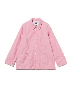 POST OVERALLS / #1101L-SF3 WWII No.1 Jacket : stripe shirting x feather chambray pink stripe
