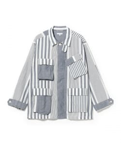 ENGINEERED GARMENTS / BDU JACKET - STRIPE COTTON CHAMBRAY