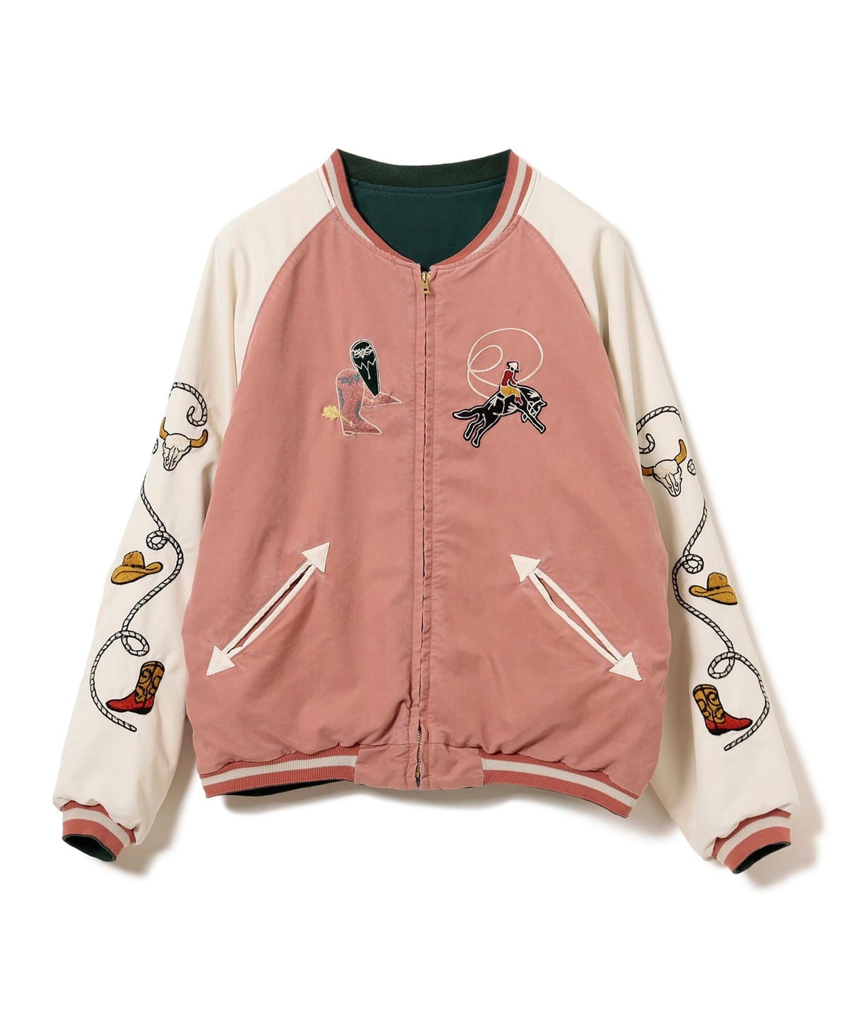 �y�C�x���g����z�y�ʒ��zREMI RELIEF ���~�����[�t / Souvenir Jacket Western �u���]�� MEN Pink*Green L