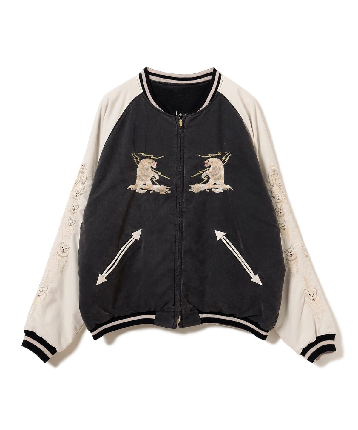 �y�C�x���g����z�y�ʒ��zREMI RELIEF ���~�����[�t / Souvenir Jacket Alaska �u���]�� MEN Black XXL