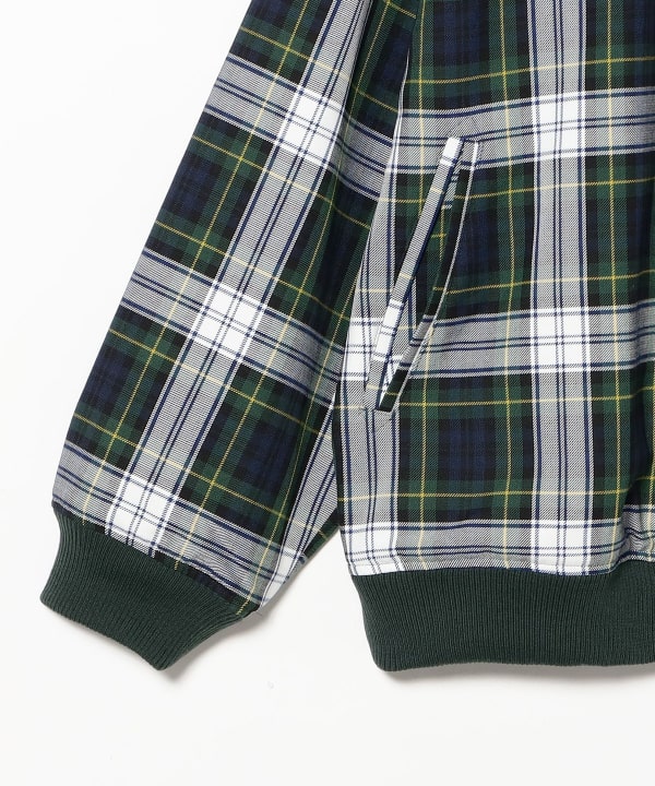ts(s) /  Stadium Jacket - Tartan Plaid Polyester*Viscose Cloth