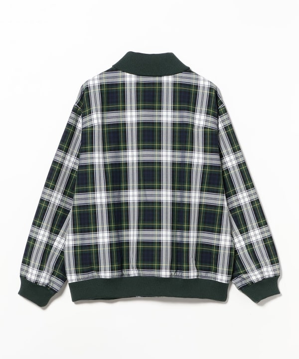 ts(s) /  Stadium Jacket - Tartan Plaid Polyester*Viscose Cloth