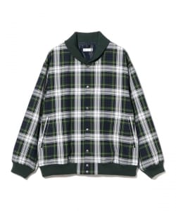 ts(s) /  Stadium Jacket - Tartan Plaid Polyester*Viscose Cloth