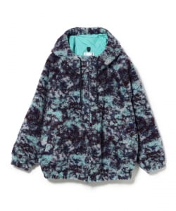 ts(s) / Raglan Sleeve Zip Front Parka-Camo Jacquard Virgin Wool*Polyester Jersey