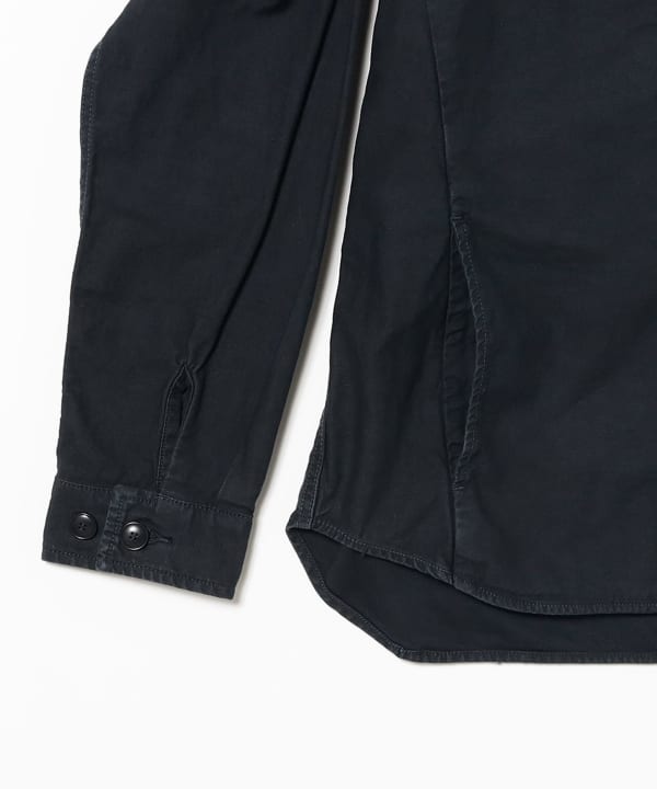 sage de cret / Cotton Linen Back Sateen F1Type Shirt Jacket