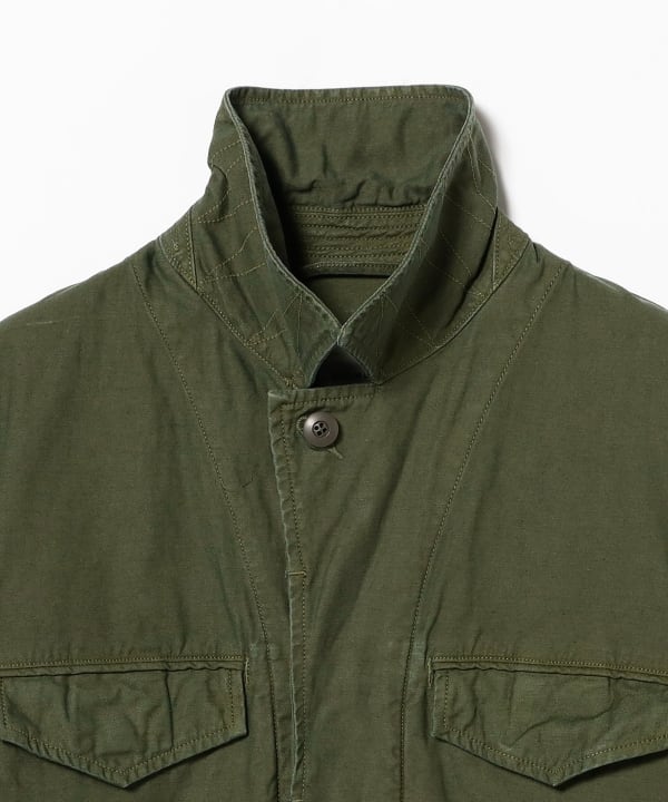 sage de cret / Cotton Linen Back Sateen M-47 Type Jacket
