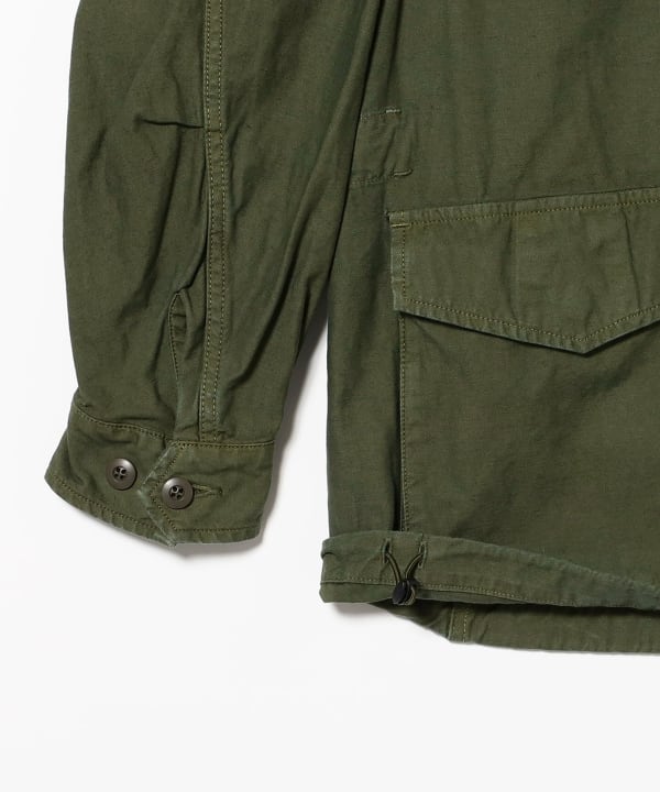 sage de cret / Cotton Linen Back Sateen M-47 Type Jacket