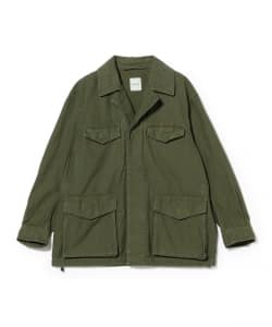 sage de cret / Cotton Linen Back Sateen M-47 Type Jacket