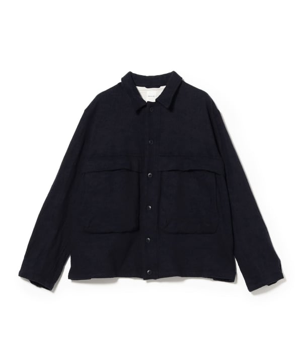 sage de cret / Cotton Wool Shirt Jacket