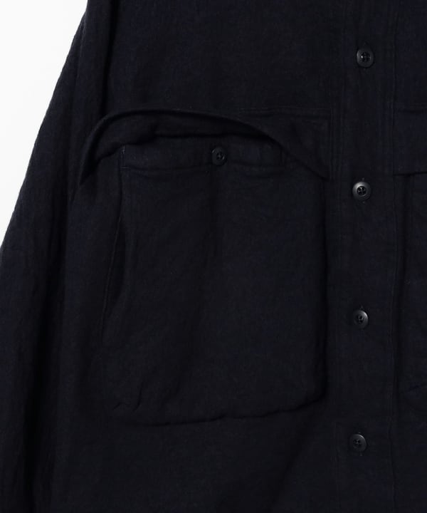 sage de cret / Cotton Wool Shirt Jacket