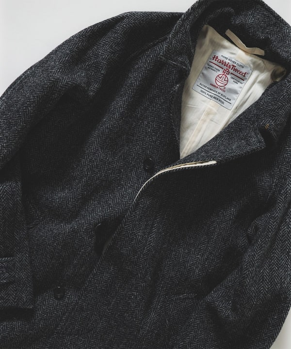 BEAMS PLUS（ビームス プラス）Bal Collar Coat Harris Tweed（コート ステンカラーコート）通販｜BEAMS