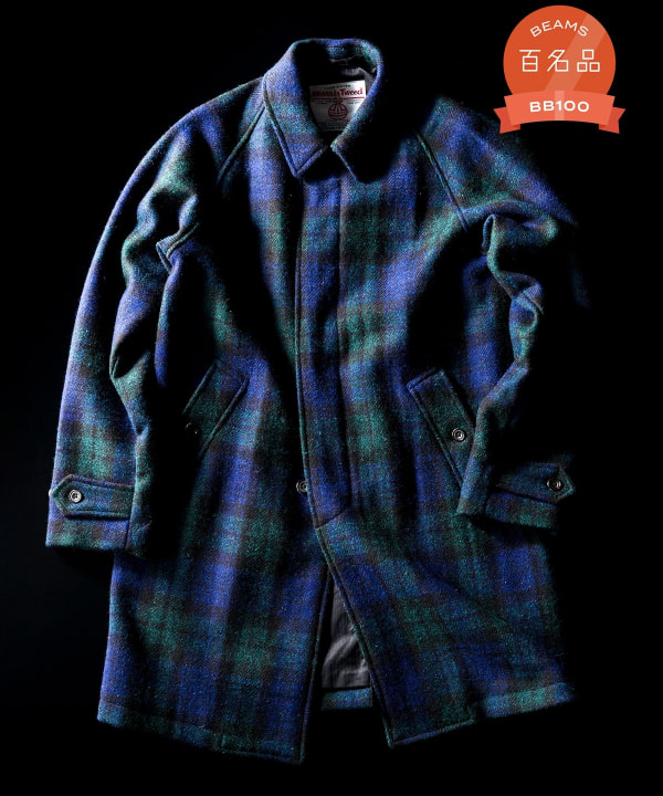 BEAMS PLUS BEAMS PLUS Collar Coat Harris Tweed (coat, trench coat