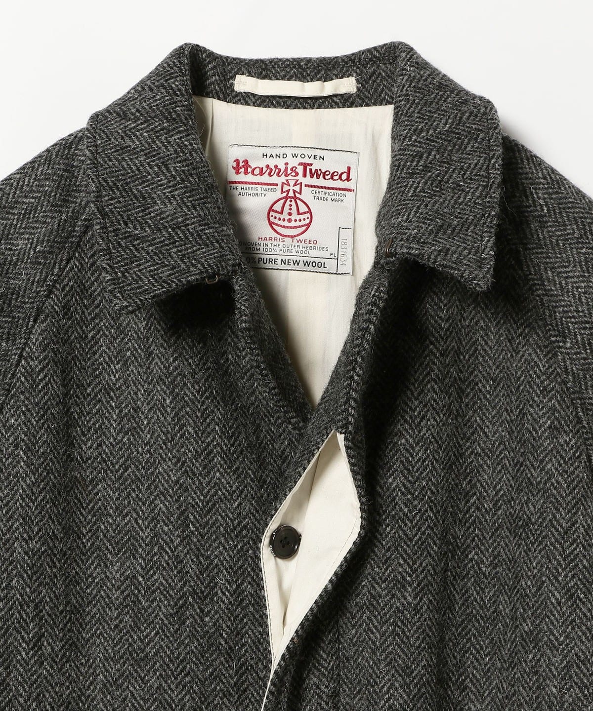 BEAMS PLUS BEAMS PLUS Collar Coat Harris Tweed (coat, trench coat