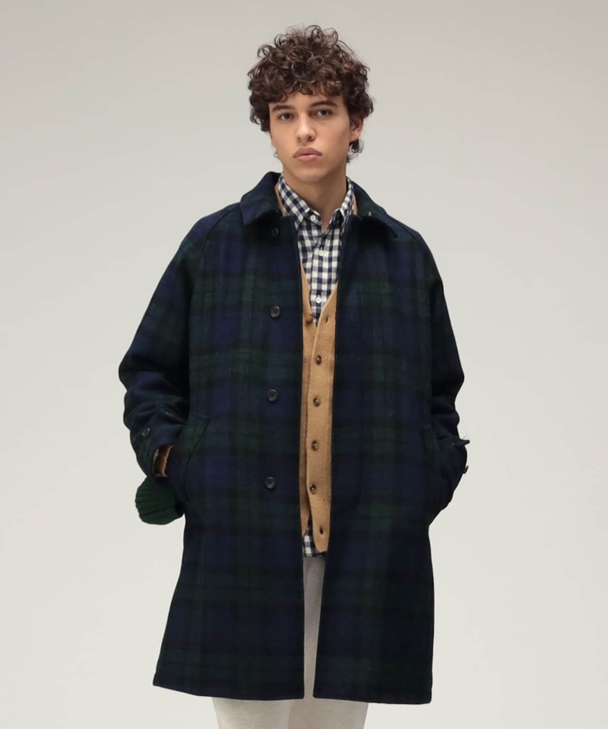 BEAMS PLUS（ビームス プラス）Bal Collar Coat Harris Tweed（コート