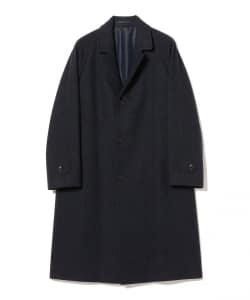 Over Coat Navy Herringbone