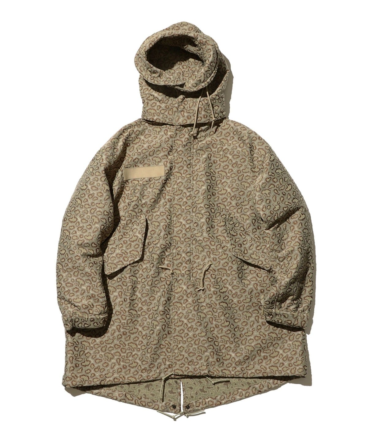 メンズ チーターカモフラージュ柄 M-6548コート BEAMS PLUS（ビームス プラス）M-6548 Coat Camo Jacquard（コート