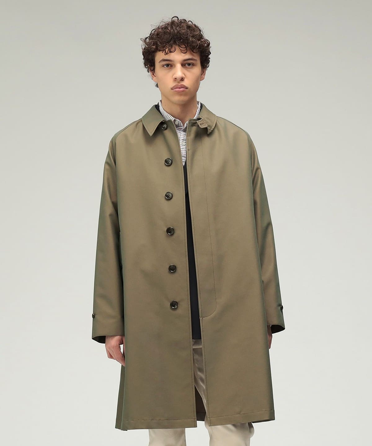 BEAMS PLUS（ビームス プラス）Balmacaan Coat T/C Gabardine（コート