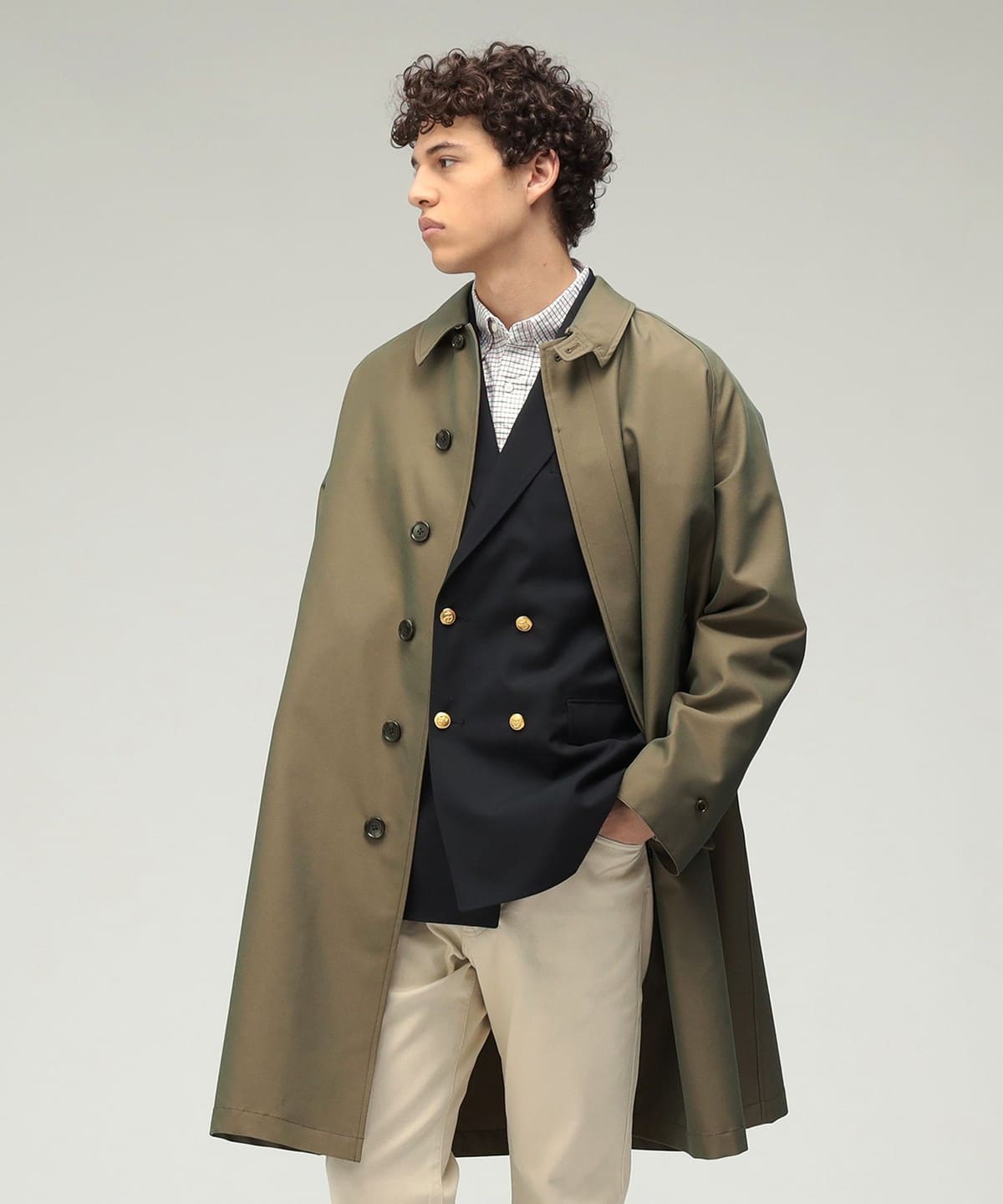 BEAMS PLUS（ビームス プラス）Balmacaan Coat T/C Gabardine（コート