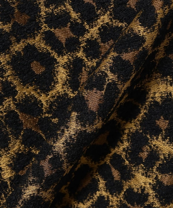 M-6548 Coat Leopard Jacquard