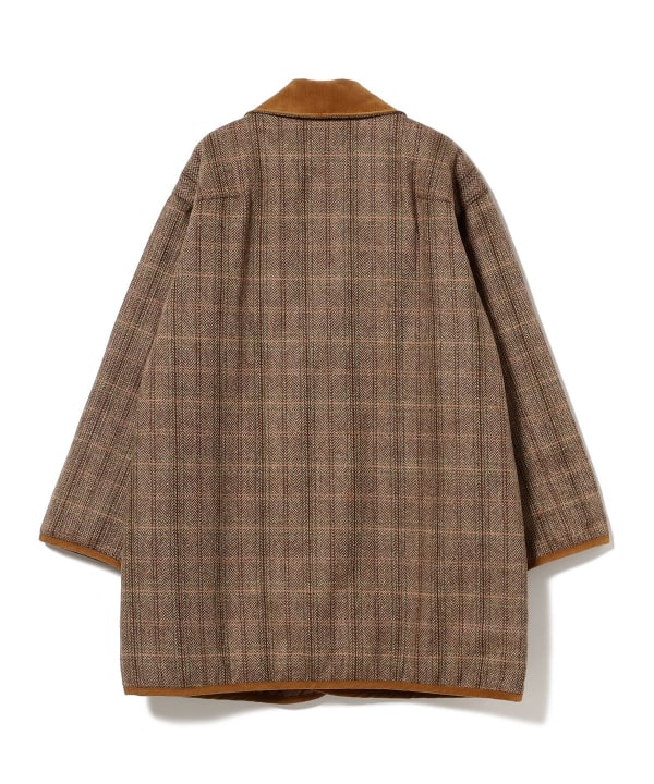 ts(s) / HERRINGBONE ZIP & FLY FRONT COAT
