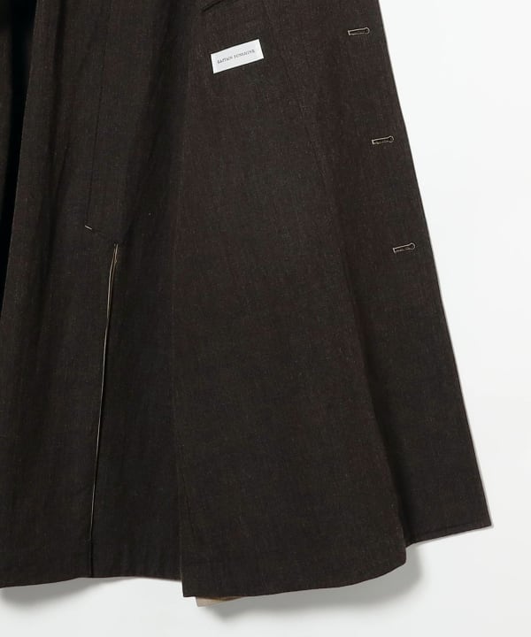 KAPTAIN SUNSHINE / cotton mock twist umbrella coat