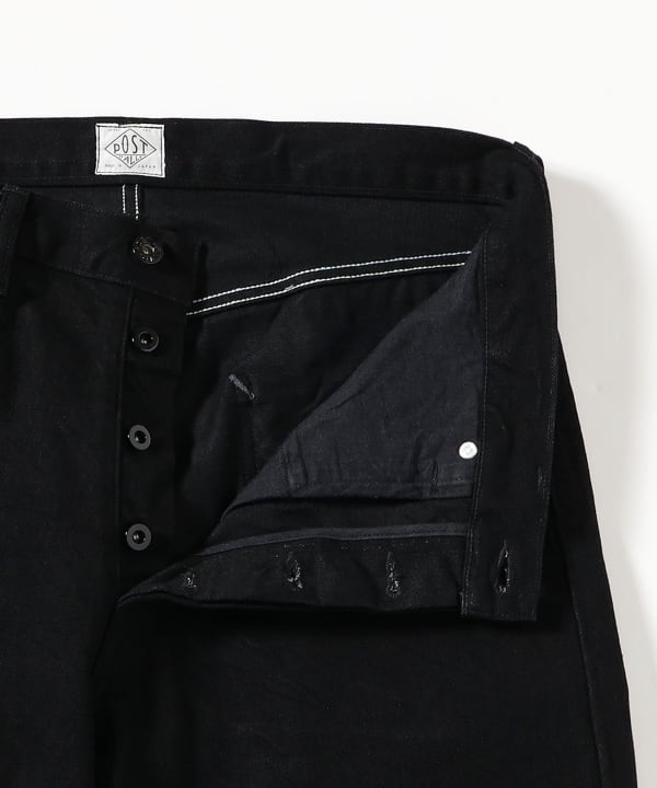 POST OVERALLS / #1397-BO No.2 Fiver Pocket : denim blackout